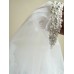 Сватбен воал в комплект с дизайнерска диадема с кристали и перли Сваровски модел Bright White Bride by Rosie